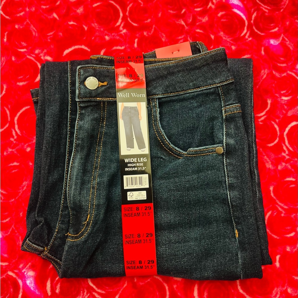 NWT Well Worn Dark Denim Jeans